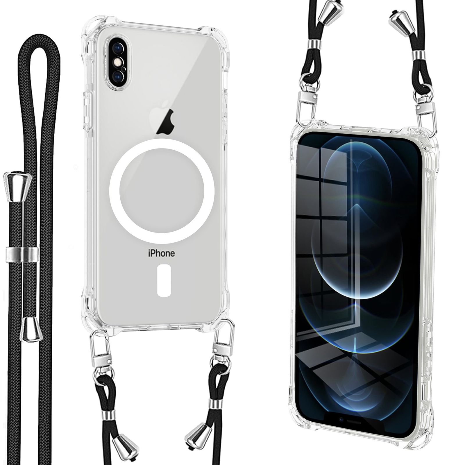 迅速発送】iPhone XR 用 ケース クリア magsafe対応 マグネット搭載