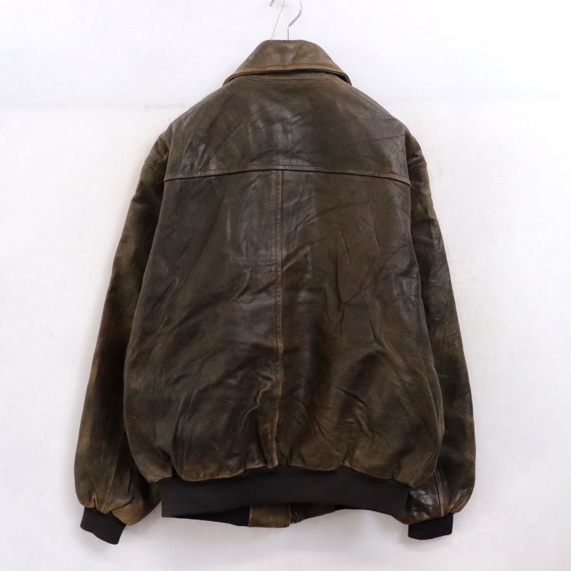 00s L.L.Bean A-2 タイプ レザージャケット メンズ XL~サイズ相当