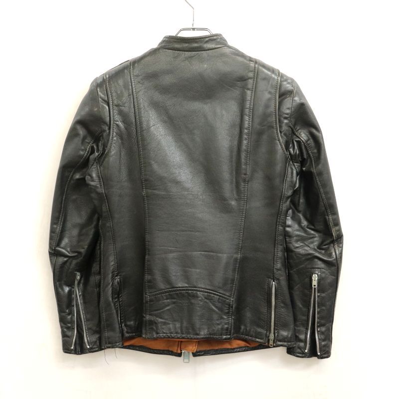 70s Brimaco レザー シングルライダースジャケット レディース 表記12サイズ