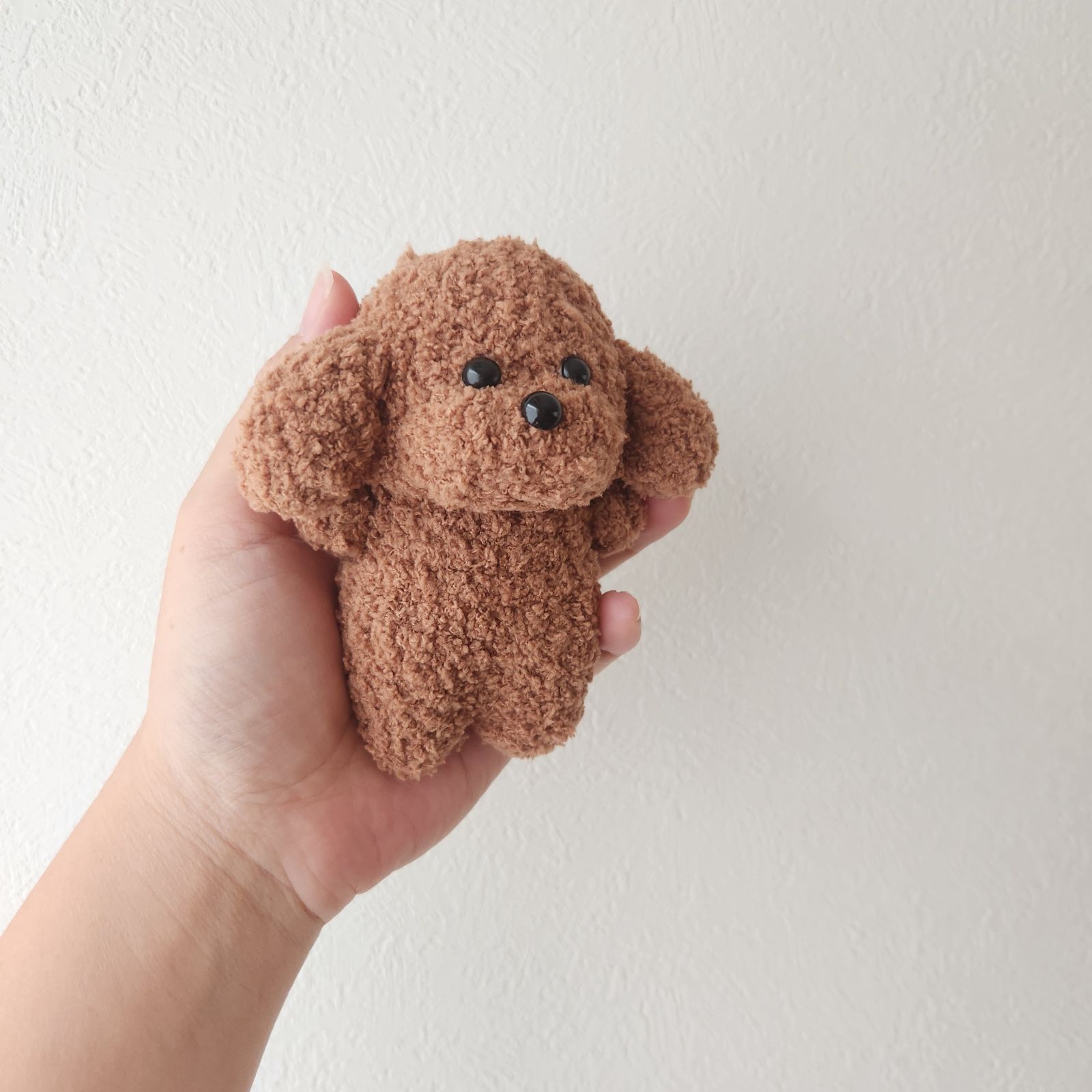 受注製作 あみぐるみケース トイプードル茶