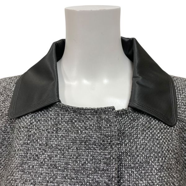 エムプルミエブラック M-premier BLACK セットアップ スカートスーツ ジャケット 膝丈 ツイード 綿 毛 36 S 7号 レディース Y5Y002