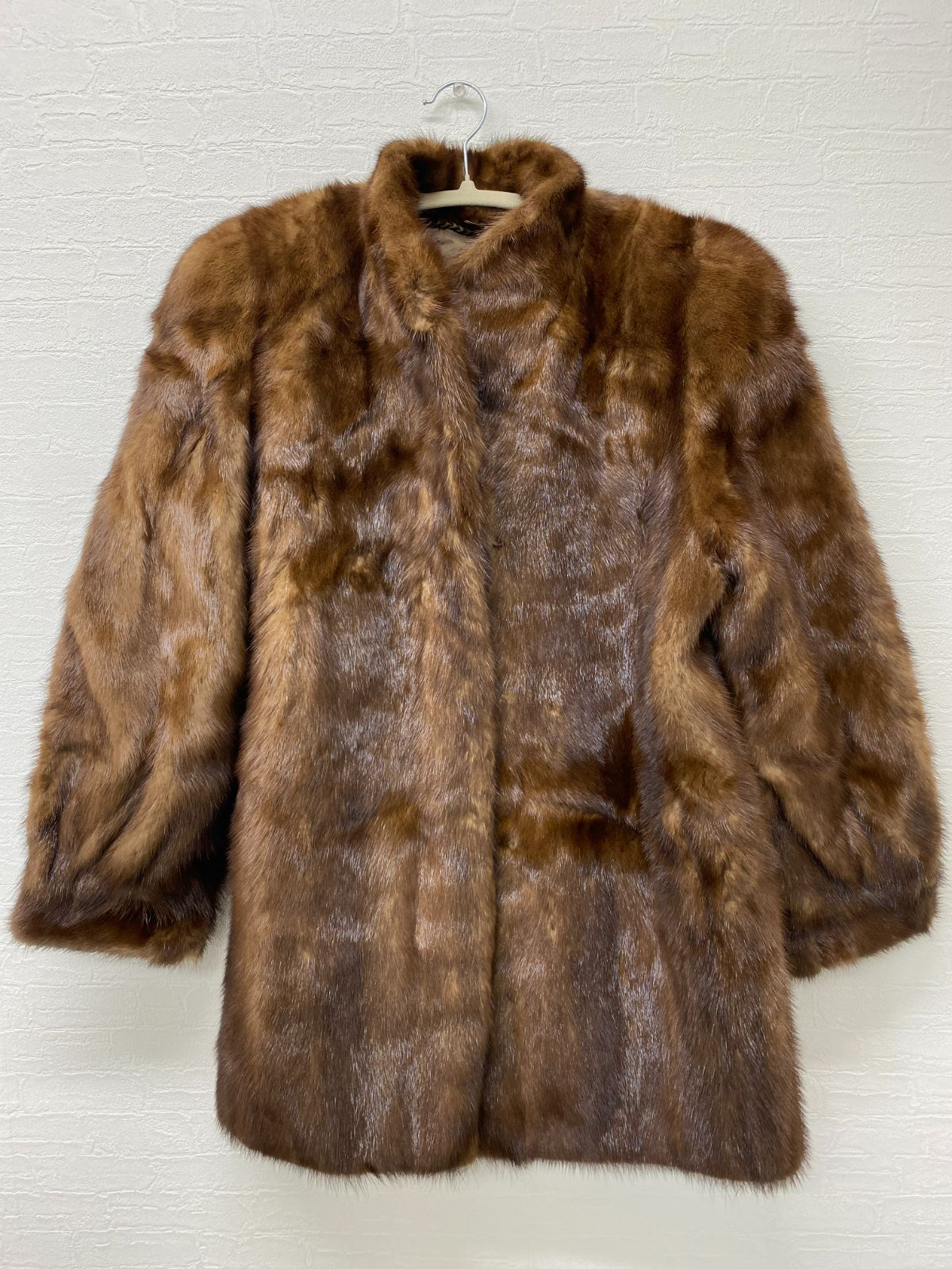 B-864 SAGA MINK ROYAL 金タグ 毛皮 ミンク コート サイズ11 ブラウン アウター ケース付き