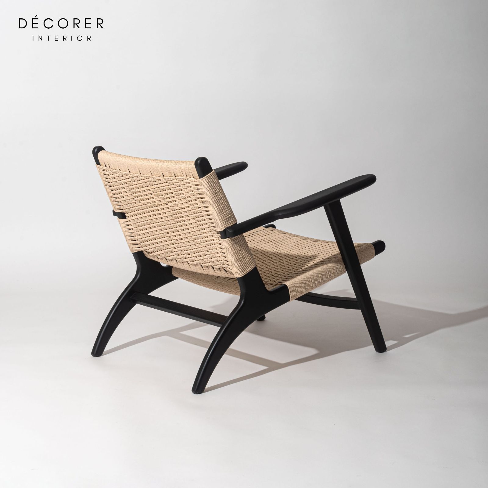 ペーパーコードラウンジチェア 1脚入 2色 オーク 北欧 スタイル 木製 無垢 おしゃれ ジャパンディ ナチュラル モダン 手編み 椅子 デスク リビング オフィス チェア ダイニングチェア み MARWIL-DEMENAGEMENTS_CH