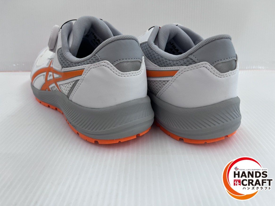 アシックス asics 安全靴 26.5 cm WINJOB CP 219 BOA ホワイト×ショッキングオレンジ ウィンジョブ 作業靴 安全靴 健康用品