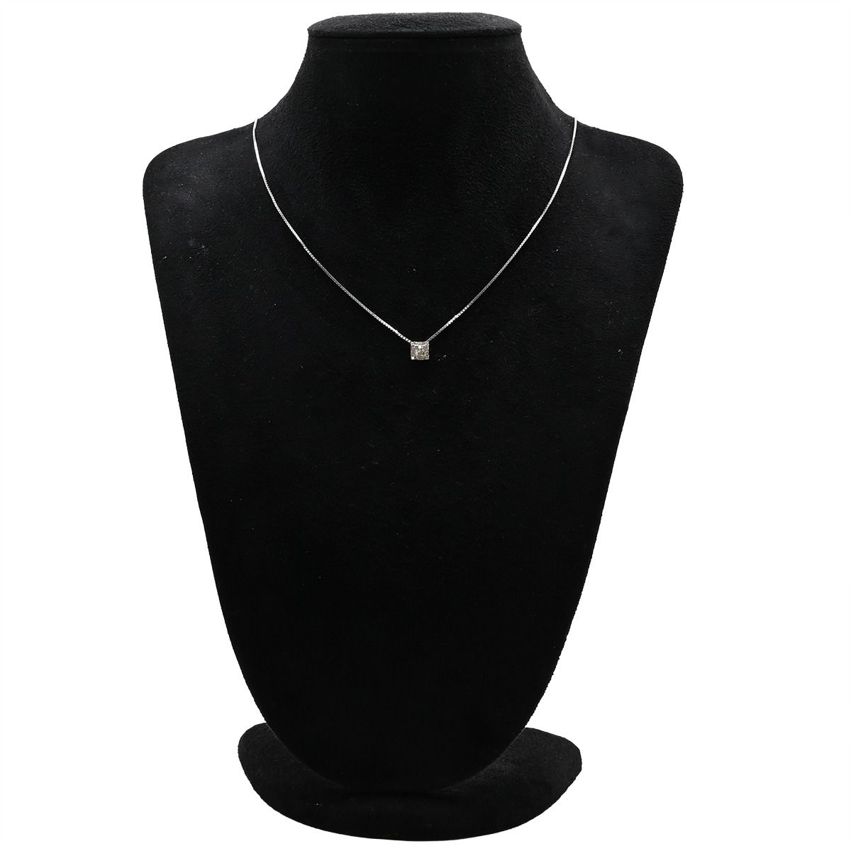 ペンダントトップ K18WG ダイヤモンド ホワイトゴールド Au750 18K 18金 ペンダントヘッド ミステリーセッティングダイヤ スクエア キューブ WWW_JUNGLEEDGE_COM