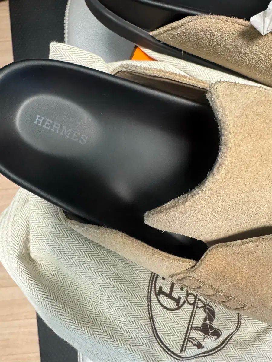 Hermes エルメス ゴー ミュール 42 スウェード カーフスキン