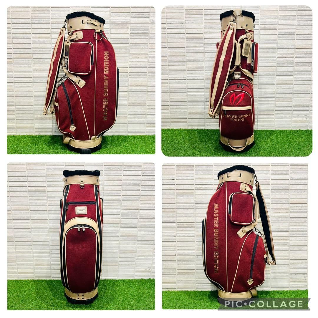 MASTER BUNNY EDITION キャディバッグ ヘッドカバー付き MASTER BUNNY キャディバッグ ホワイト ヘッドカバー3点付 MASTER