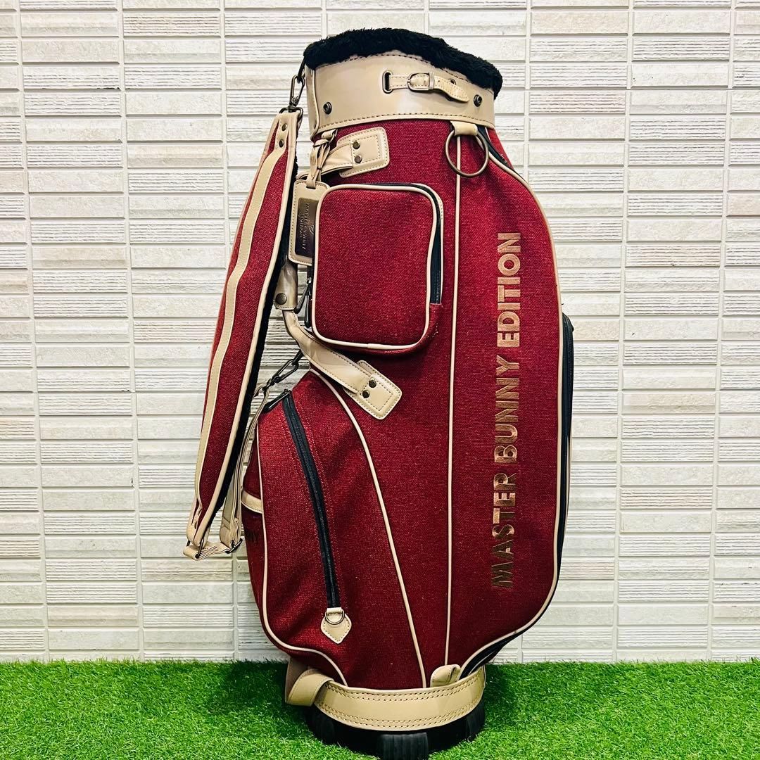 MASTER BUNNY EDITION キャディバッグ ヘッドカバー付き MASTER BUNNY キャディバッグ ホワイト ヘッドカバー3点付 MASTER