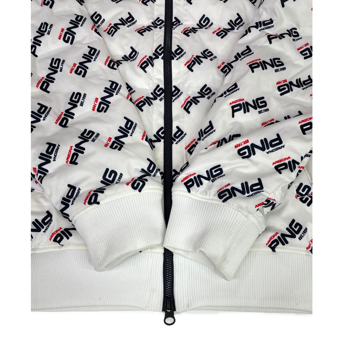 メンズ ピン PING セットアップ M 白 ホワイト 中綿 防寒 2WAYストレッチブルゾン×ロングパンツ LLC-HASEGAWATOSO_COM