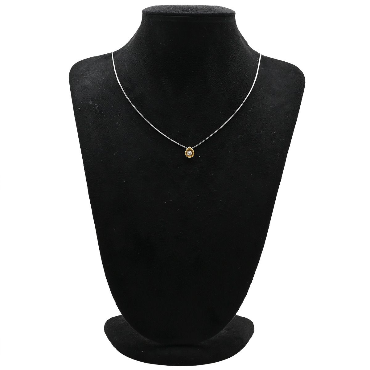 ペンダントトップ K18YG ダイヤモンド イエローゴールド ペンダントヘッド Au750 18K 18金 1P 1石 1粒 ダイヤ 雫型 しずく 涙型 ティアドロップ FORTGASGNV_COM_BR