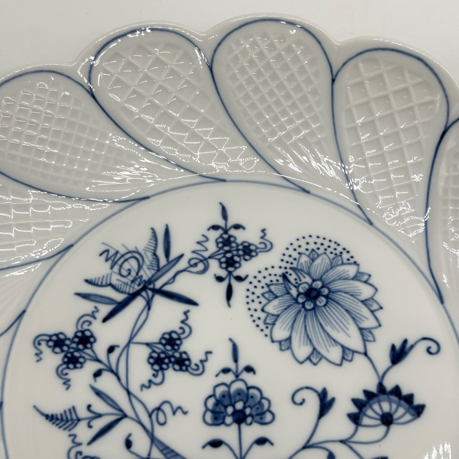 マイセン ブルーオニオン ケーキサービスプレート 23cm B2510292 SKLAD-KIRPICHA_RU