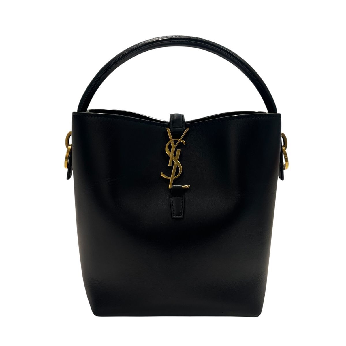 海外ファッション通販。 Saint Laurent サンローラン 7490362R20W1000 サンローランパリ LE37 スモール シャイニーレザー 2Wayショルダーバッグ ブラック25005727 SA