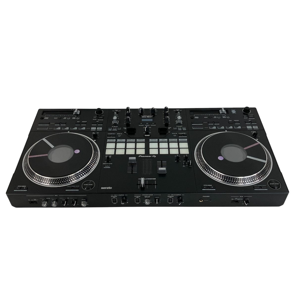 Pioneer DDJ-REV7 Serato DJ Pro対応 スクラッチスタイル 2ch プロフェッショナル DJコントローラー 2025年製 ダストカバー付 Y10558122