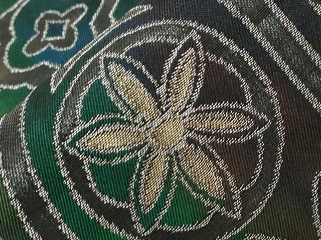 平和屋着物○全通柄袋帯 作家物 聖堂 金銀糸 引箔 正絹 逸品