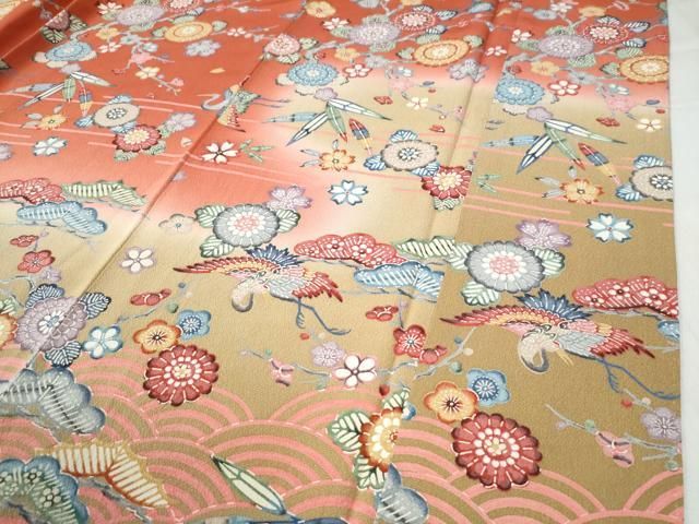 飛鶴青海波花松文