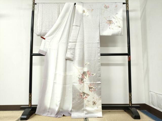 平和屋着物 訪問着 更紗花唐草文 暈し染め 金彩 正絹 CAAZ3118yc