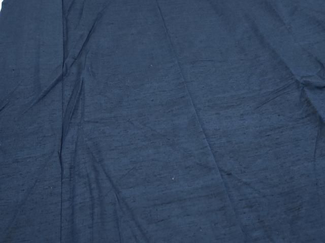  平和屋着物 男性 紬 アンサンブル 色無地 濃藍色 やまと誂製 正絹 th 着物セット 着物 浴衣