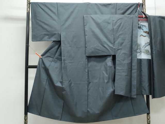 平和屋着物○男性 本場大島紬 アンサンブル 100亀甲 総詰め 正絹 逸品