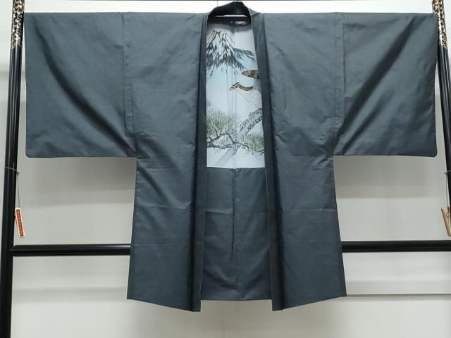 平和屋着物○男性 本場大島紬 アンサンブル 100亀甲 総詰め 正絹 逸品