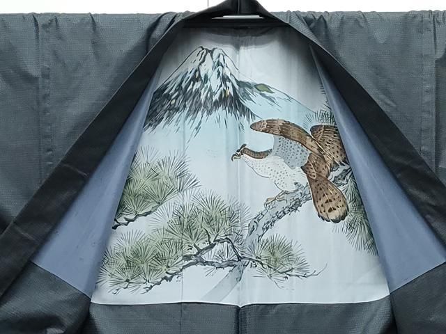 平和屋着物○男性 本場大島紬 アンサンブル 100亀甲 総詰め 正絹 逸品