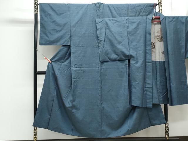 平和屋着物●男性 本場大島紬 アンサンブル 80亀甲 総詰め 正絹 CAAY9581th