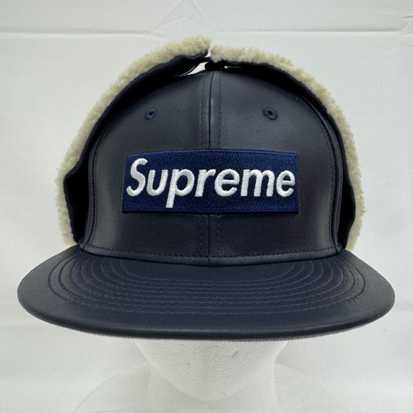 Supreme×New Era|シュプリーム×ニューエラ 22AW Leather Earflap Box Logo|レザー イヤーフラップ ボックスロゴ フライトキャップ|帽子 WWW_OLIVIERBERNSTEIN_COM