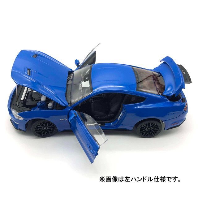 ダイキャストマスター 1 18 フォード マスタング GT 2019 右ハンドル ブルー 完成品ダイキャストミニカー 61004 佐川急便