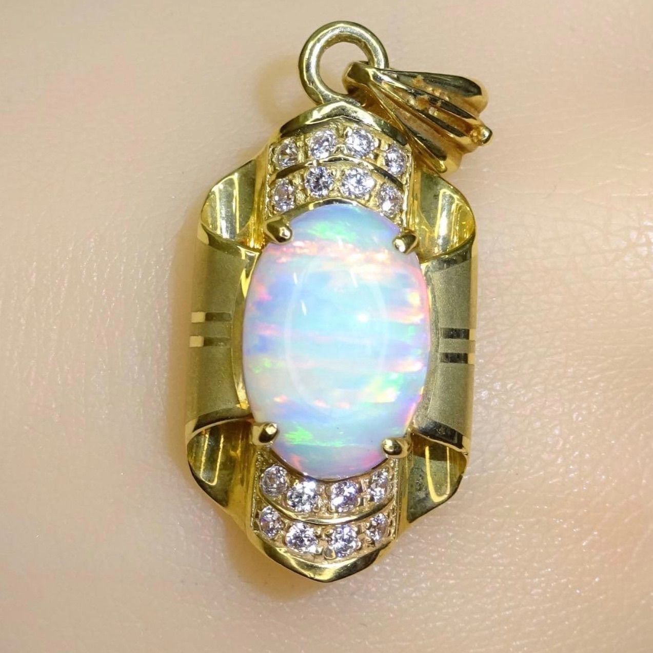 14金 K14 ゴールド GOLD 585 オパール ネックレス用 デザイン