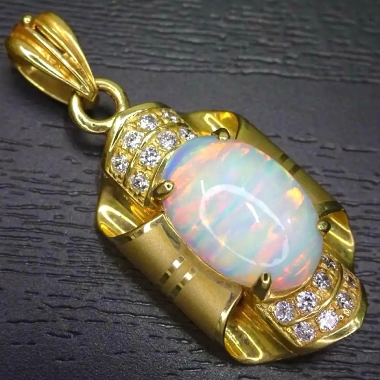 14金 K14 ゴールド GOLD 585 オパール ネックレス用 デザイン