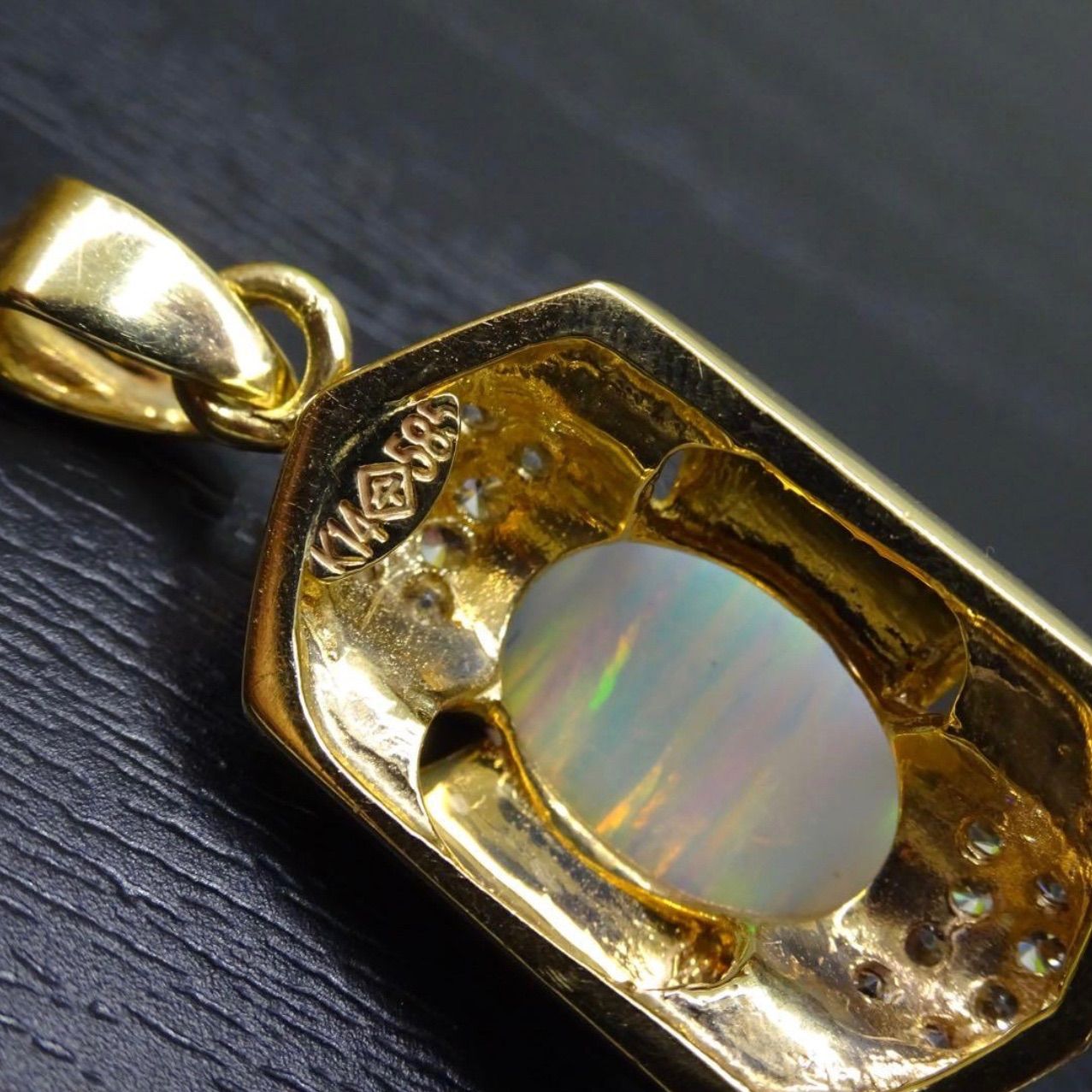 14金 K14 ゴールド GOLD 585 オパール ネックレス用 デザイン