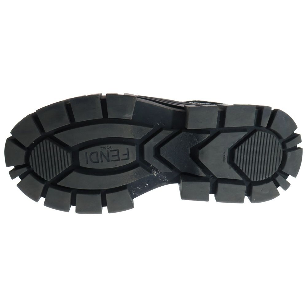 FENDI フェンディ FFロゴ FORCE フォース プラットフォーム レザーシューズ 革靴 ブラック レディース 1395