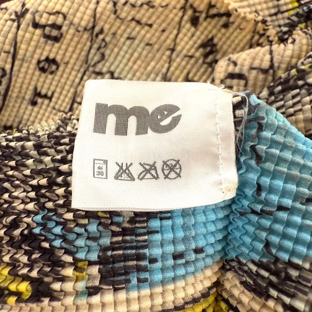  me ISSEY MIYAKE 世界地図柄 半袖ブラウス トップス プルオーバー 半袖 シャツ ブラウス