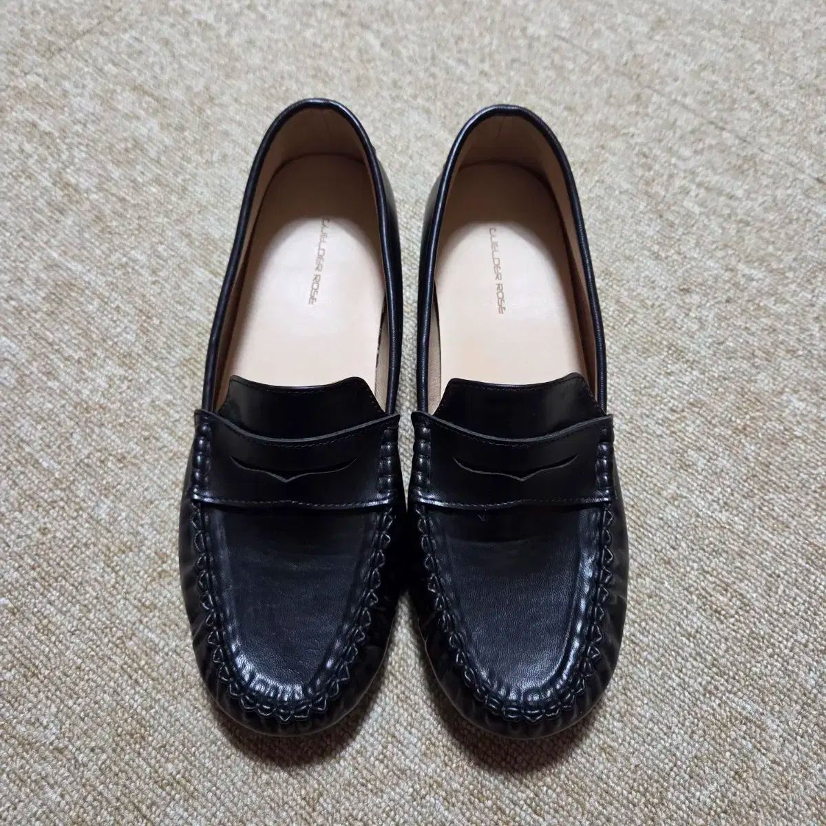  250 Guelder Rose ブラック ローファー フラットシューズ バレエシューズ パンプス