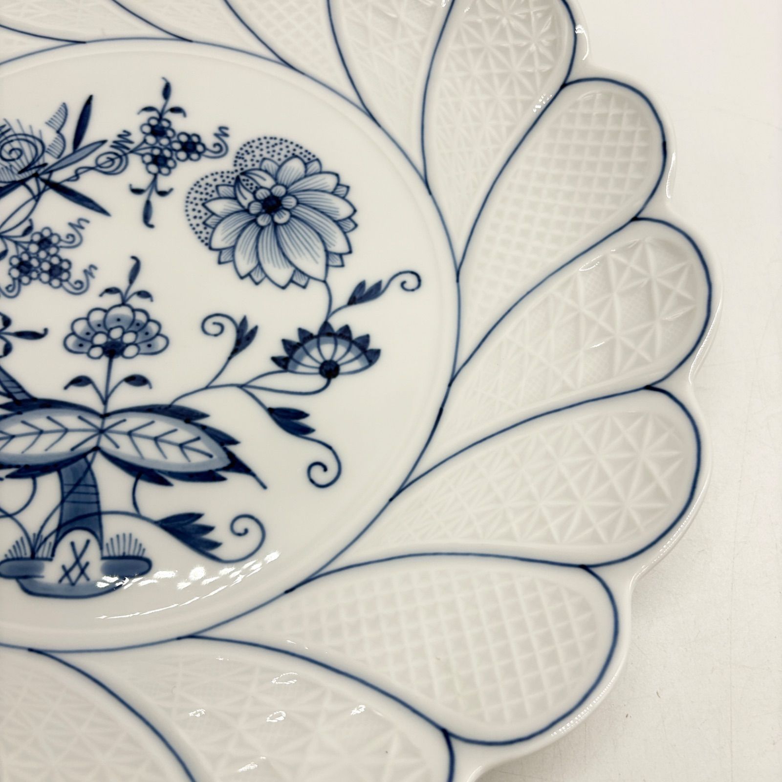 ブルーオニオン ケーキサービスプレート