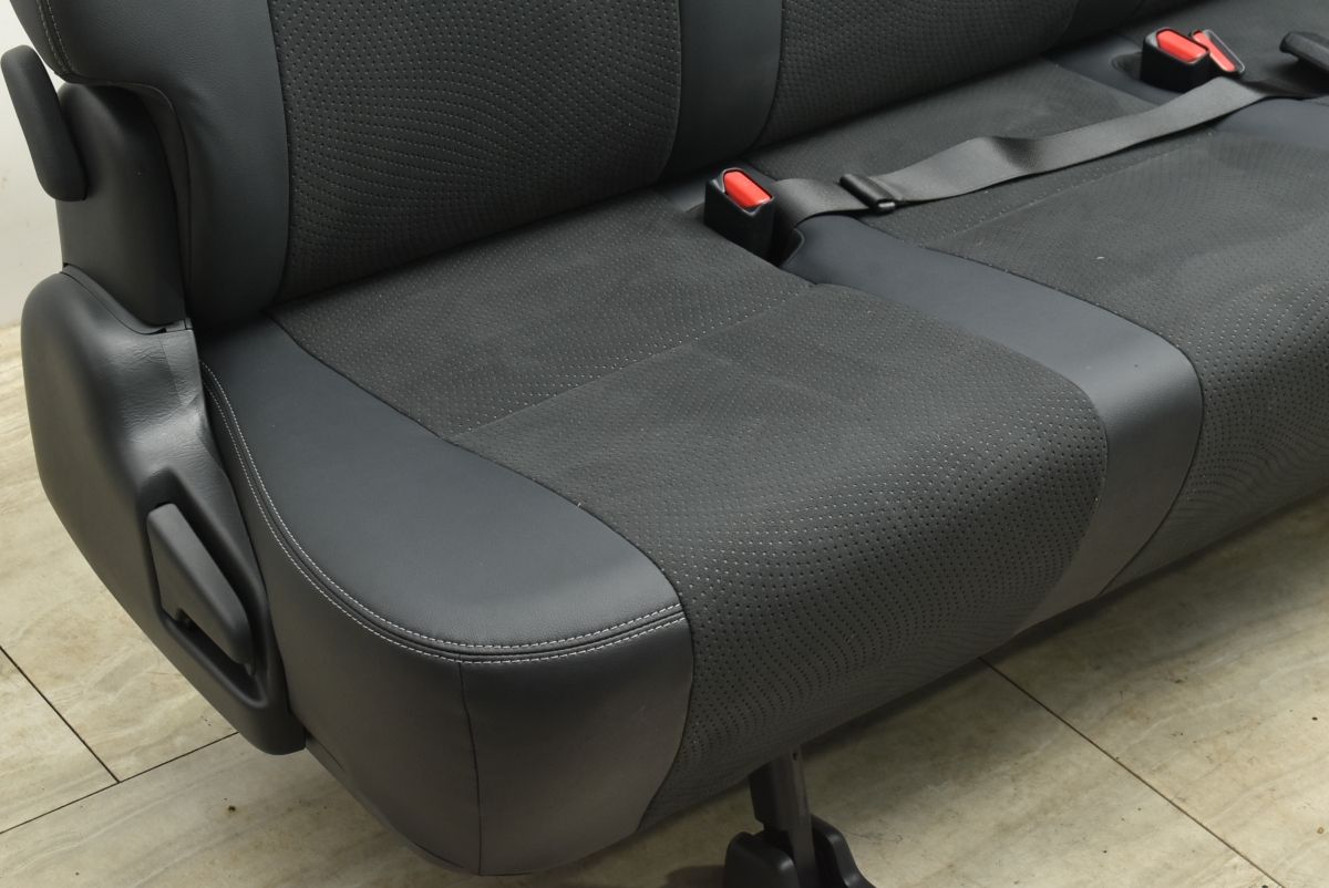 程度良好品 トヨタ 200 ハイエース ダークプライム2 純正 セカンドシート 2列目シート 交換用 破れ無し ヘッドレスト 送料別途見積り