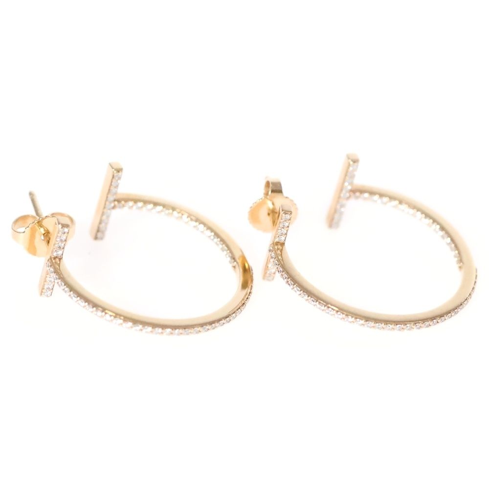 TIFFANY&Co (ティファニー) Tワイヤー ダイヤモンド フープピアス