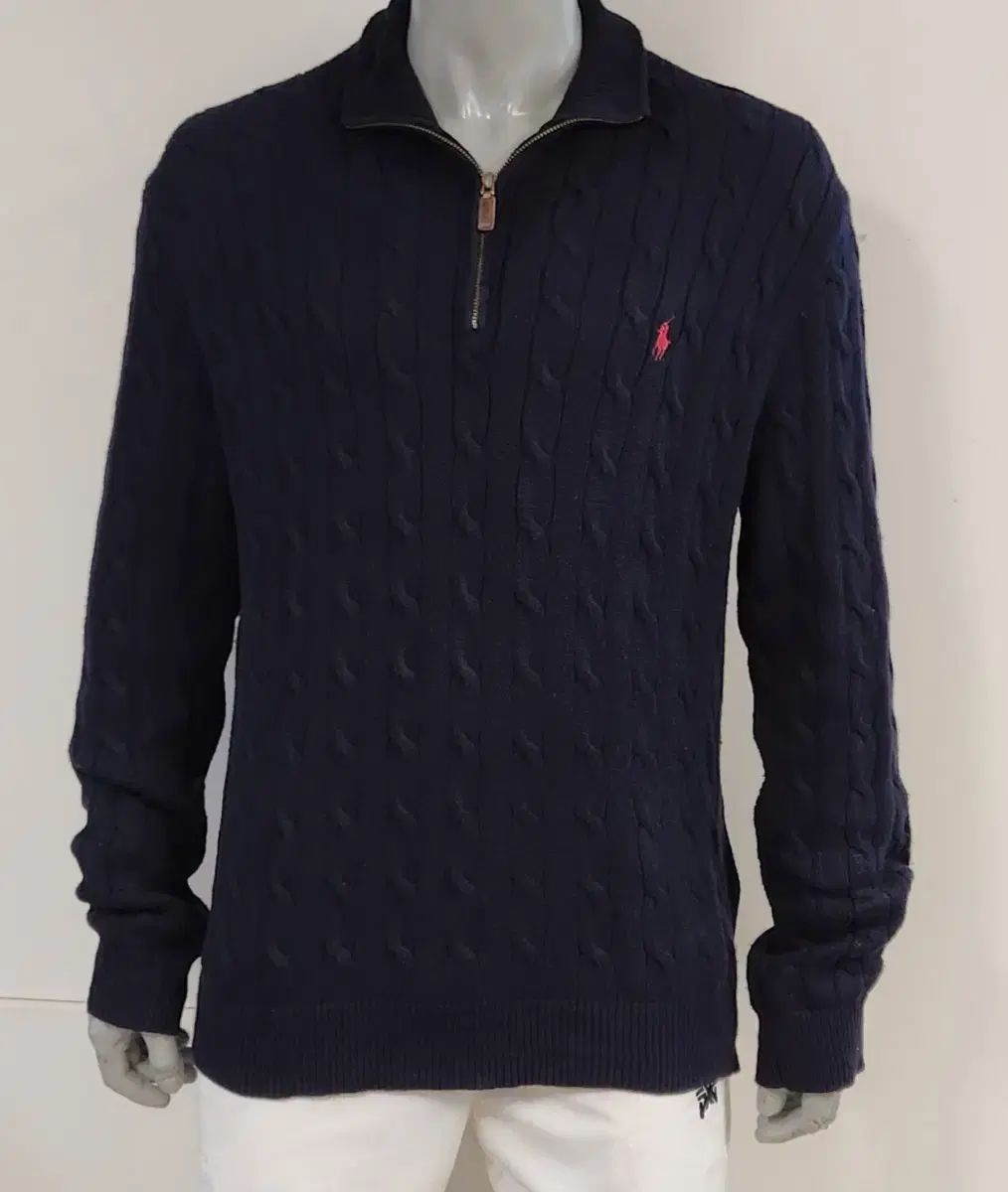 ポロラルフローレン 新モデル ケーブル編み ジップアップ L 105 オススメ