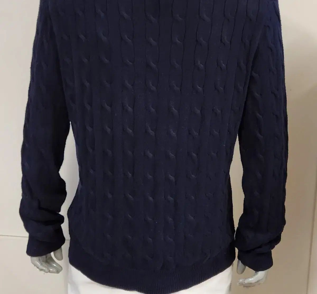 ポロラルフローレン 新モデル ケーブル編み ジップアップ L 105