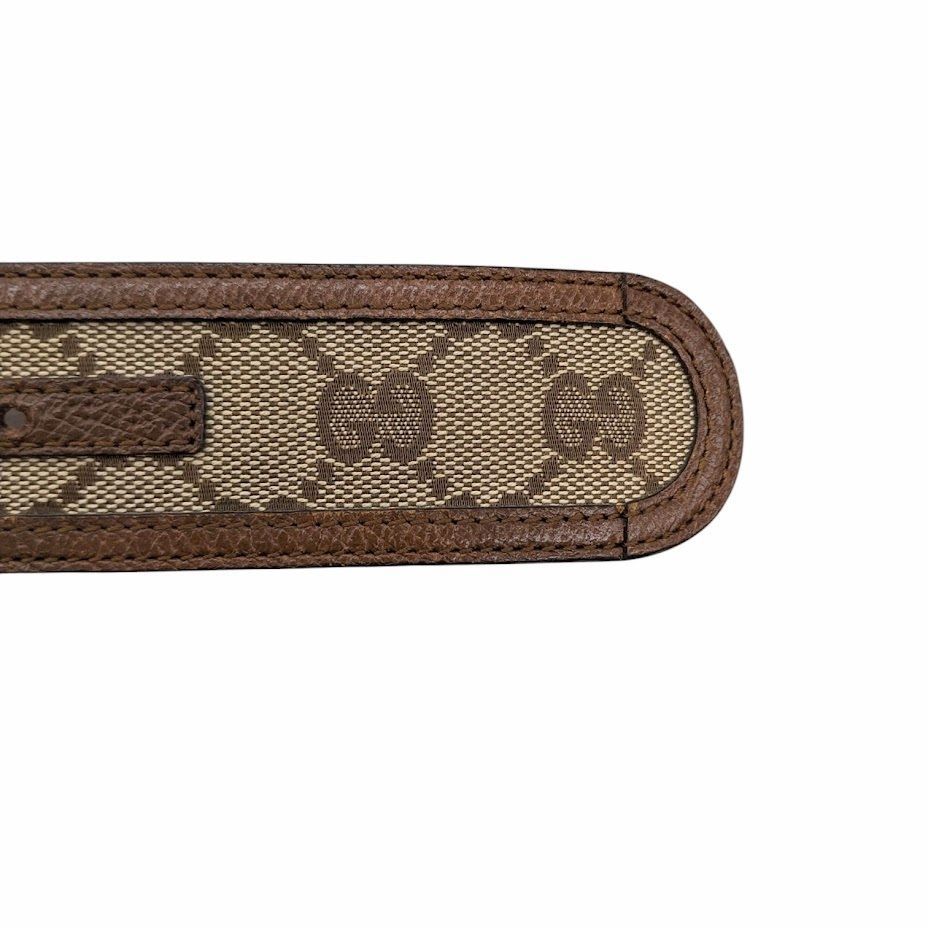 GUCCI グッチ GGバックルベルト インターロッキング GGキャンバス 総柄