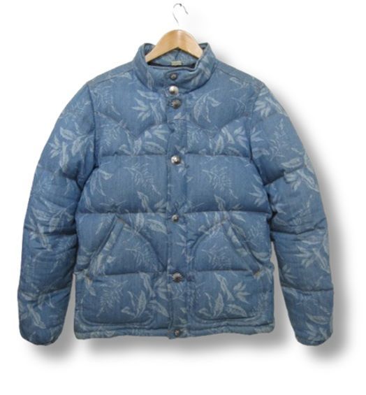 Ron Herman（ロンハーマン）デニムダウンジャケット インディゴ アロハ