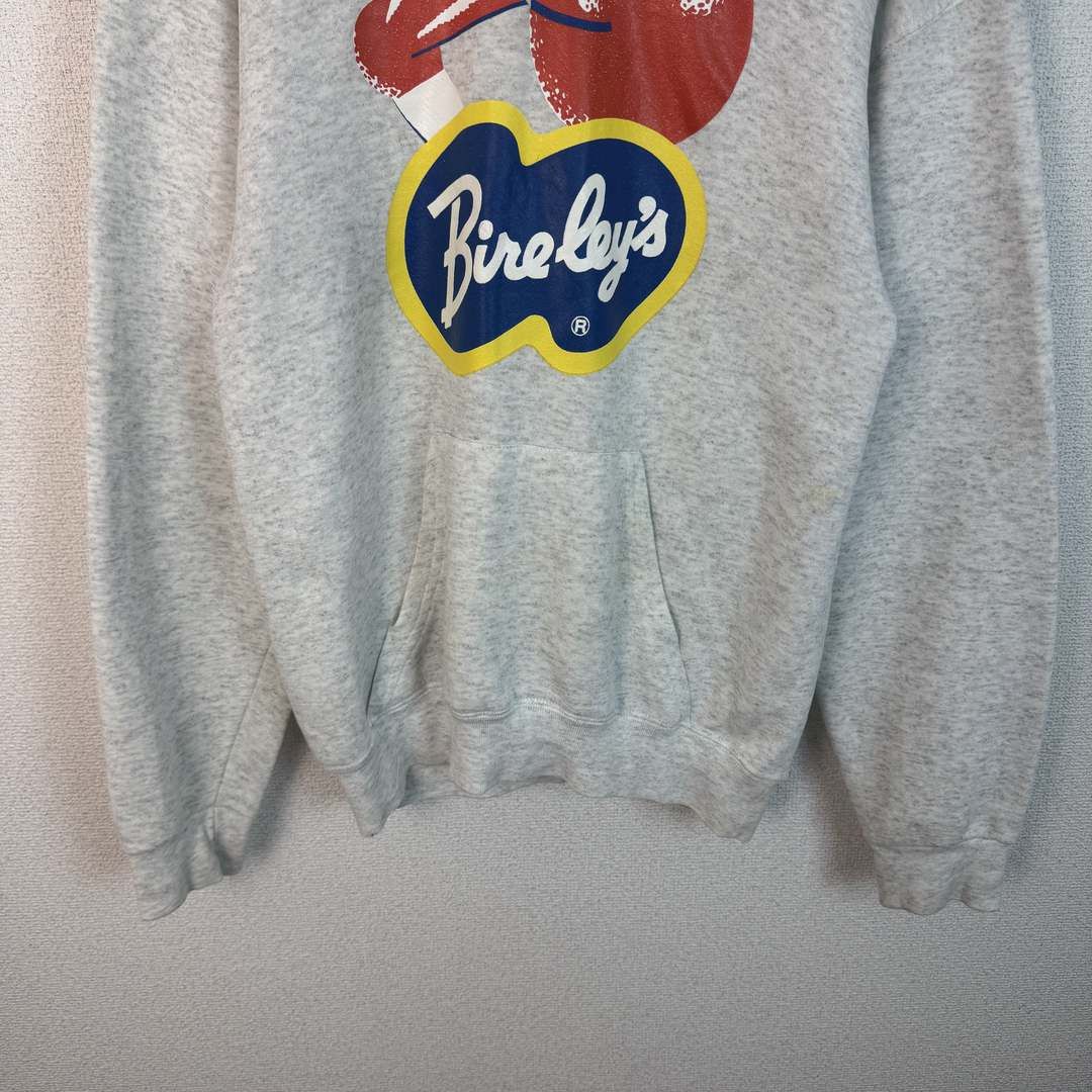 90s Bireley's バヤリース USA製 スウェットパーカー 企業ロゴ グレー