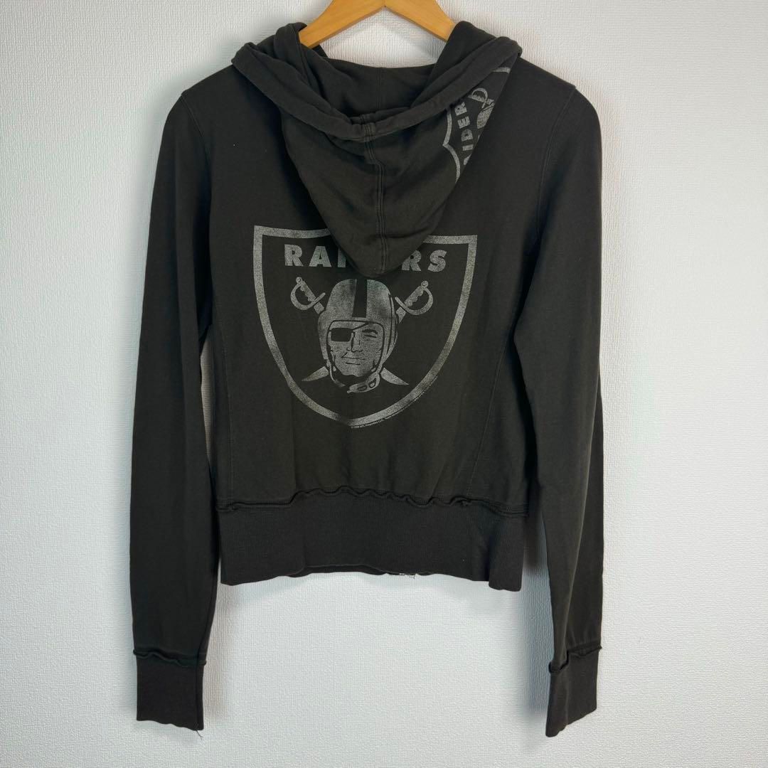 JUNK FOOD ジャンクフード ジップアップパーカー RAIDERS レイダース NFL バックプリント アースカラー レディース 古着 アメカジ ストリート Y2K スポーツMIX JUNK FOOD ジャンクフード ジップアップパーカー RAIDERS レイダース