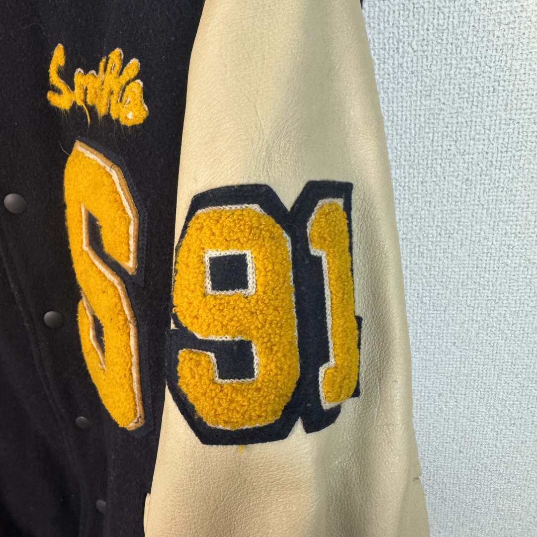 良デザイン 袖革 SMITH'S AMERICAN スミスアメリカン スタジャン ウール×レザー L LIFE STORE ⁄ FREEDOM: SMITH\u0027S AMERICAN