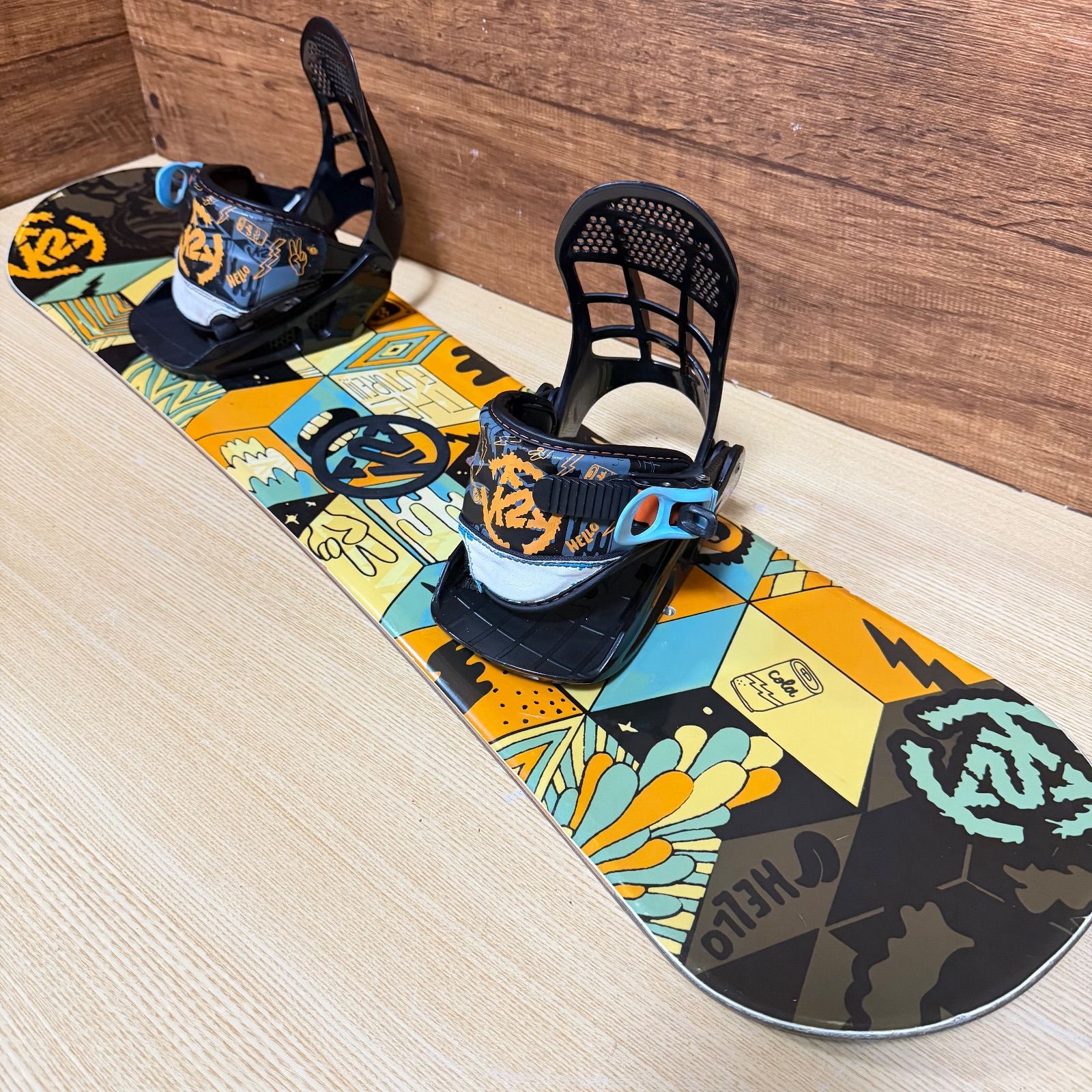 K 2 キッズ ジュニア スノーボード 2点セット 90 cm 初めてのスノーボード 体験 親子スノーボード 雪山