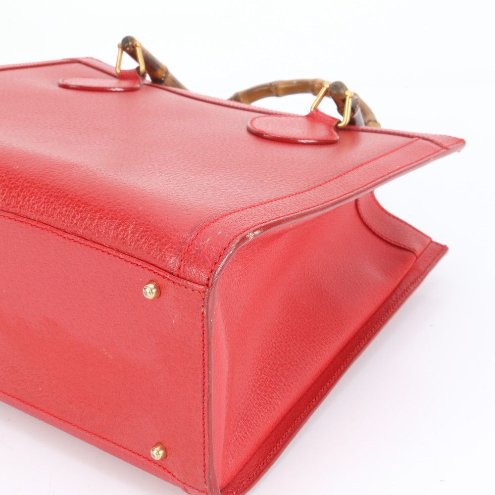 グッチ バンブー レザー トート バッグ 肩掛け ショルダー ハンド 002-0260 ゴールド 金具 本革 レディース ERE CX8-7 DECORATOM_COM_BR