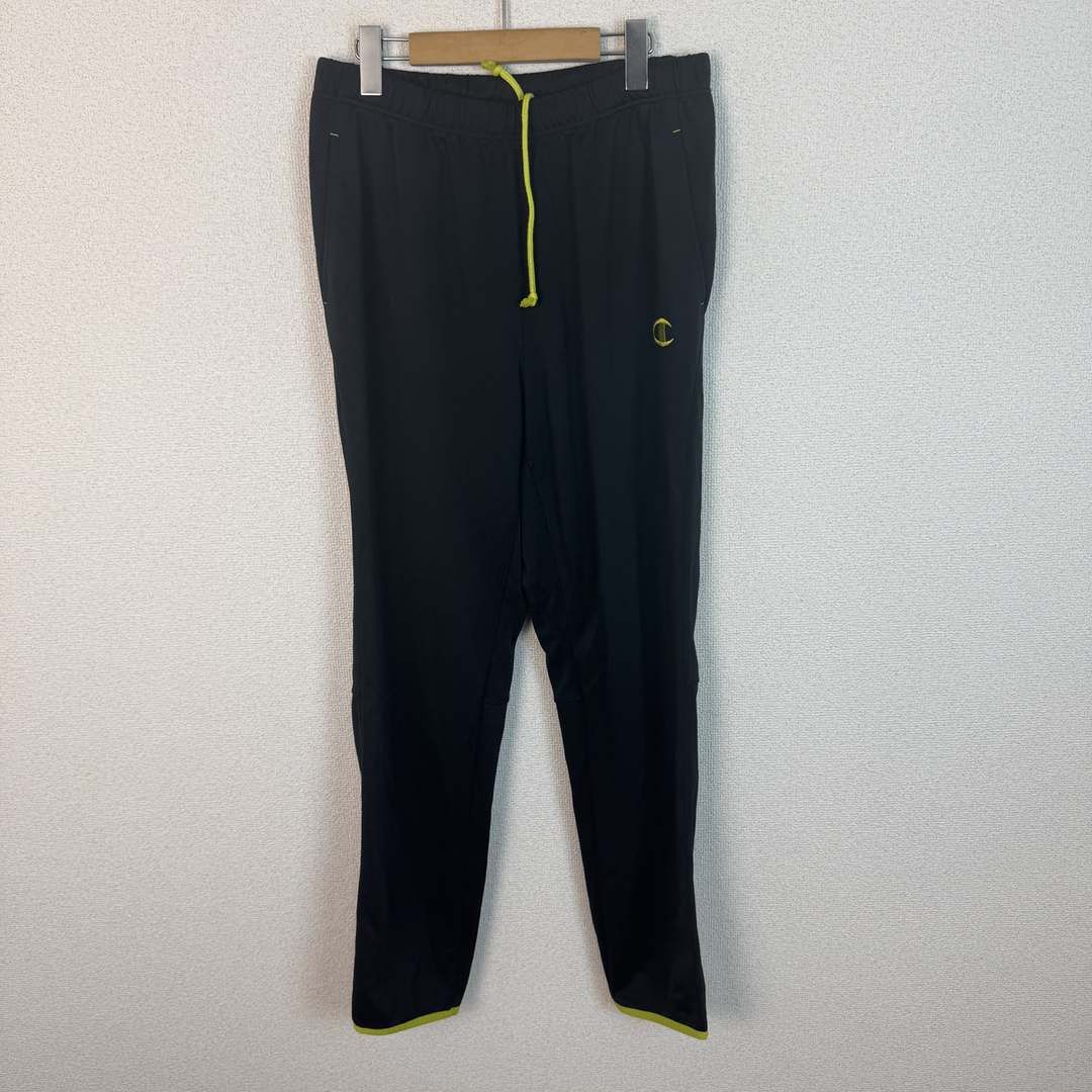 Champion チャンピオン ジャージセットアップ ロゴ刺繍 ブラック Oサイズ メンズ 古着 スポーツMIX ストリート