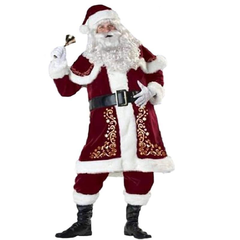 SCGEHA サンタクロース サンタ 本格的 豪華 衣装 コスプレ サンタ服 コスチューム クリスマス L 0