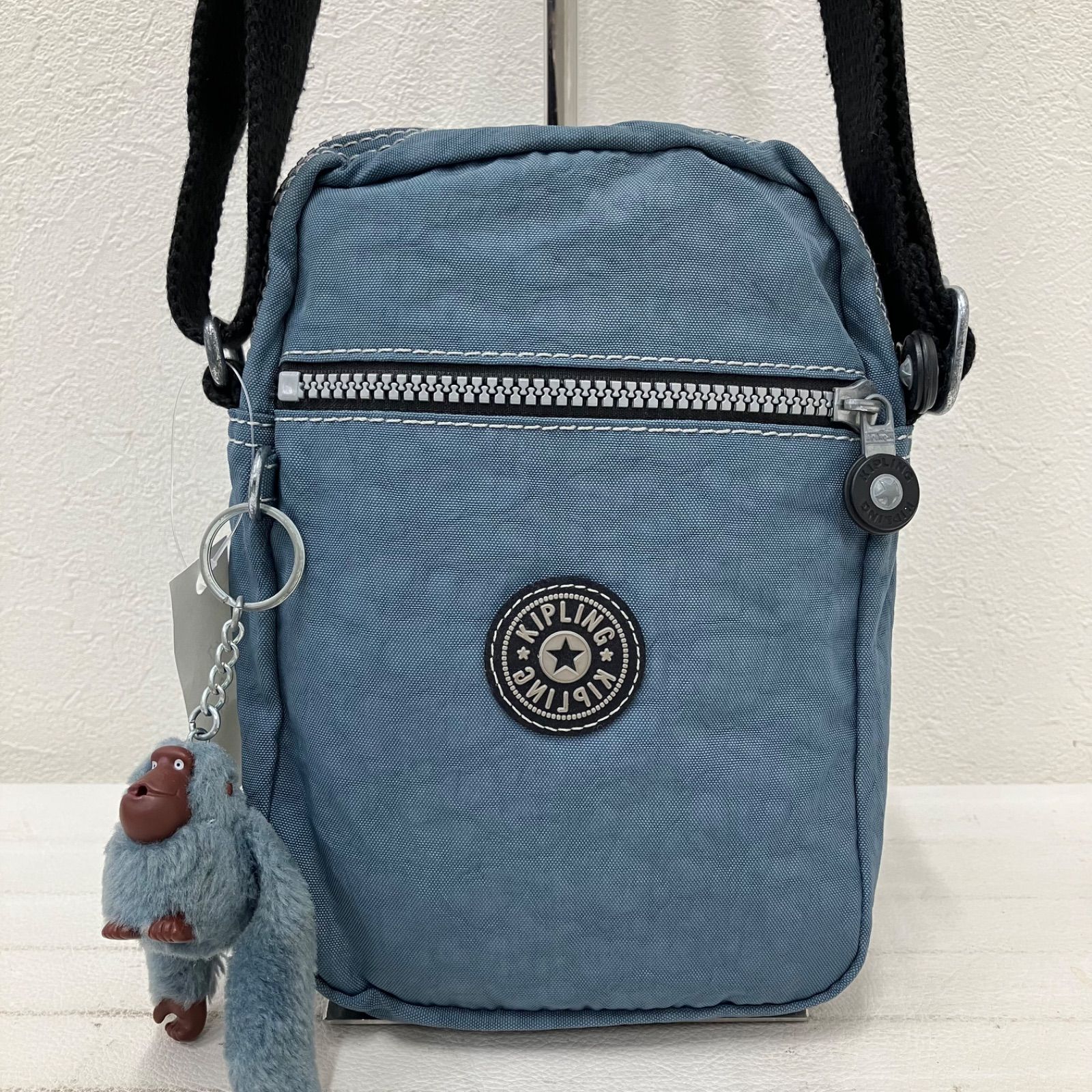 5465 KIPLING キプリング ショルダーバッグ 小さめ ミニ ブルー 青 