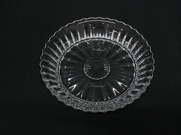 ♥ Baccarat バカラ ミルニュイ ディッシュ クリスタルガラス プレート 皿 食器 テーブルウェア クリア FR6475