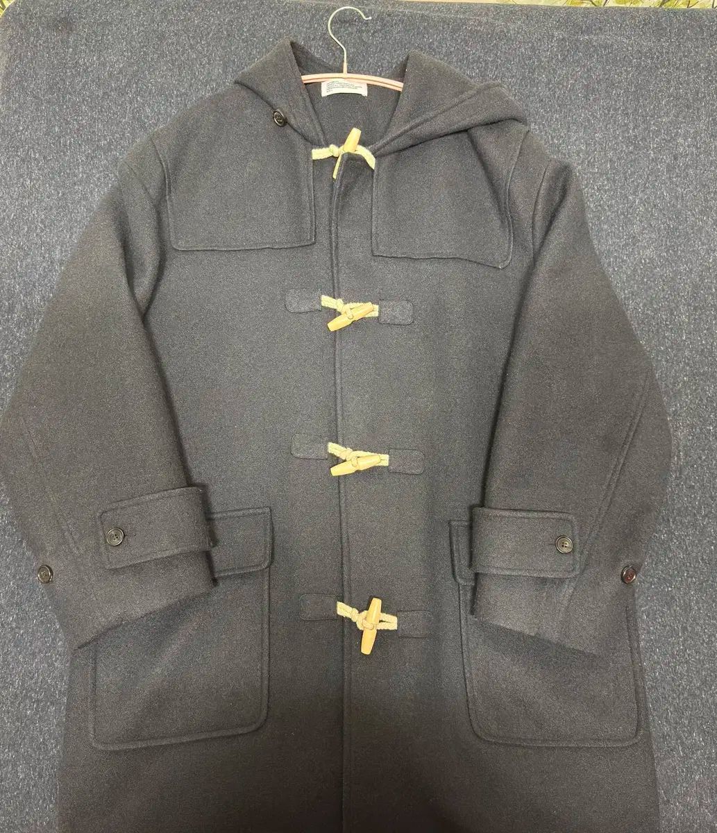 L PARTIMENTO メルトン ダッフル ロング コート ネイビー